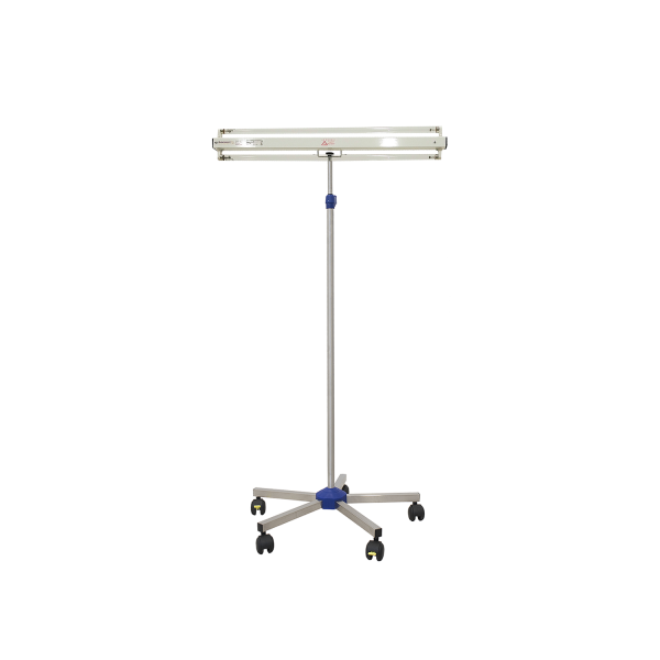 Lampa-dispozitiv de dezinfecție cu lumina
ultravioleta UV-C LBA-E 2x15W, cu montare pe stativ mobil