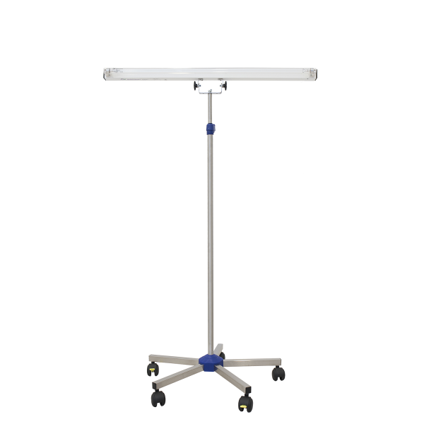 Lampa-dispozitiv de dezinfectie cu lumina ultravioleta UV-C LBA-E 55W, cu montare pe stativ mobil